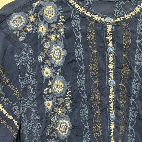 Johnny Was Kones Embroidered Tunic Top - Picture 4 of 4